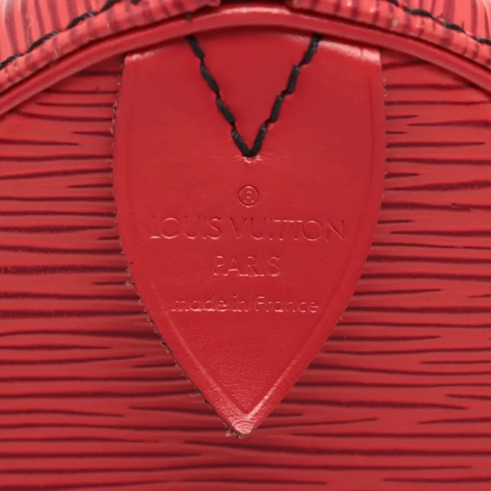 Louis Vuitton Epi Speedy 25 Red With Gold Hardware M43017 - Picture 11 of 13